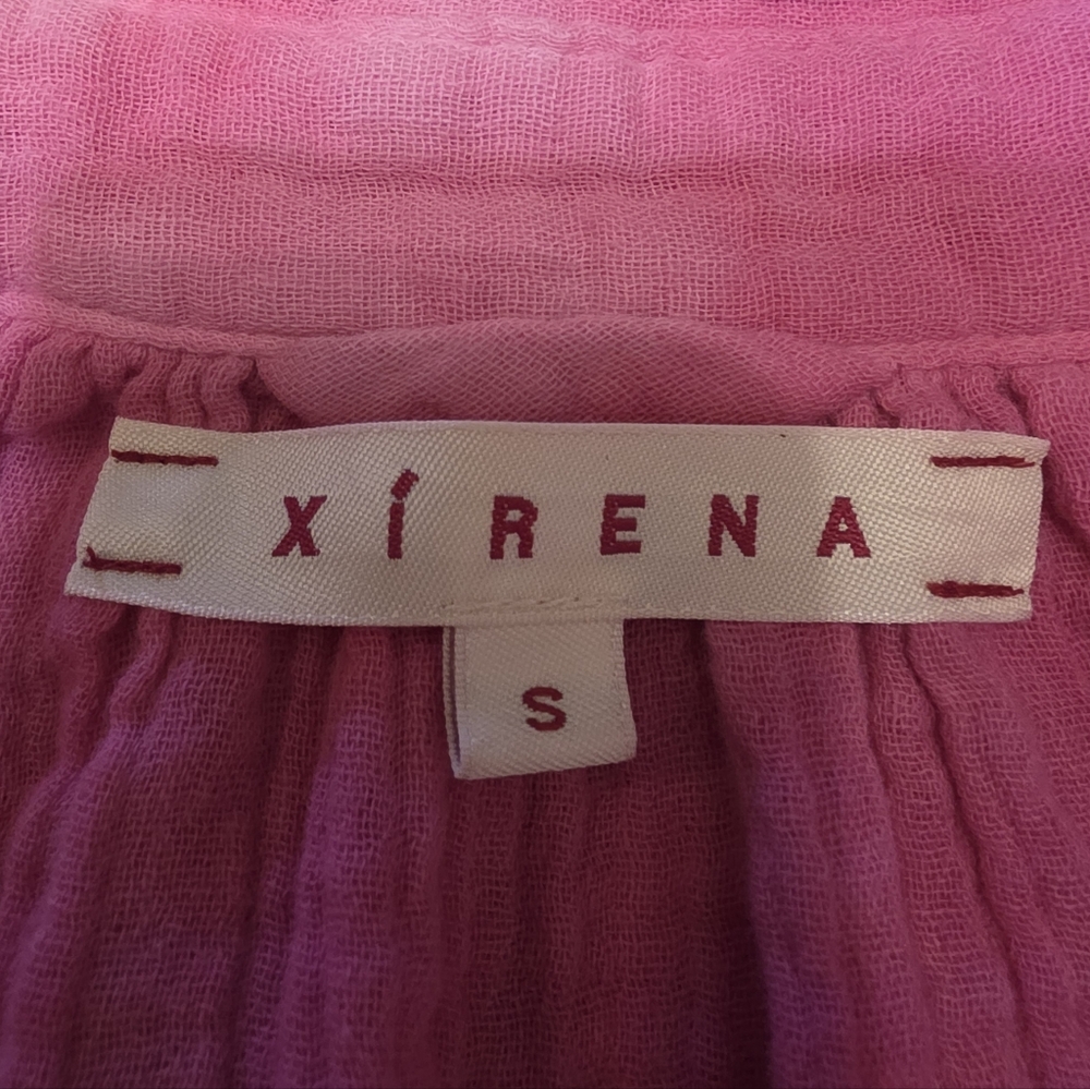 Xirena Long Sleeve Knee Length Cotton Gauze Dress- Oversized Small - Picture 2 of 13